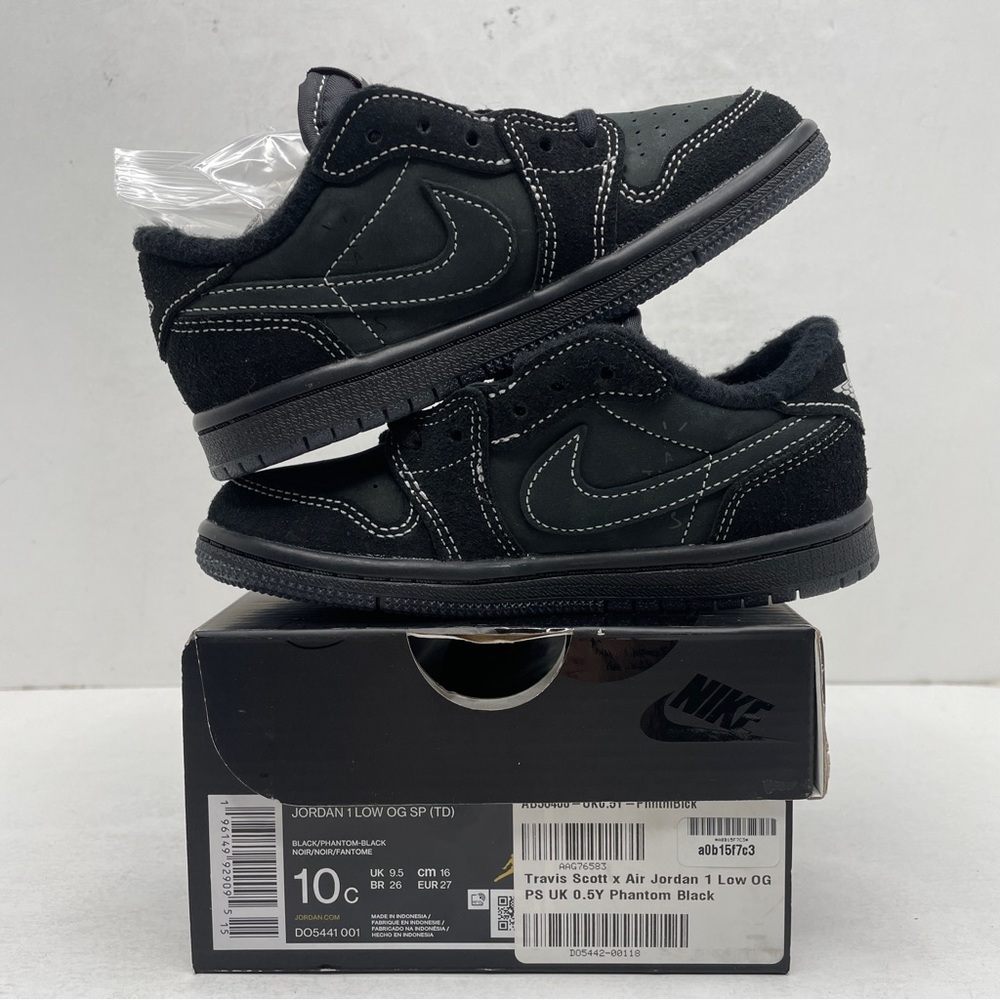 Nike Air Jordan 1 Retro Low TD SP Travis Scott “Black Phantom” 2023 - Picture 3 of 4